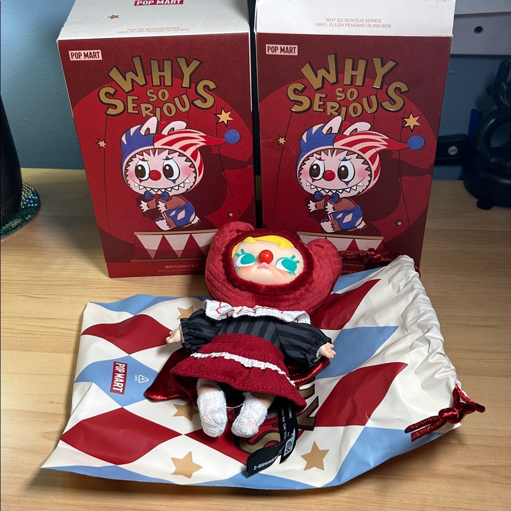 CRIMSON DANCER- WHY SO SERIOUS Vinyl Plush Pendant Blind Box